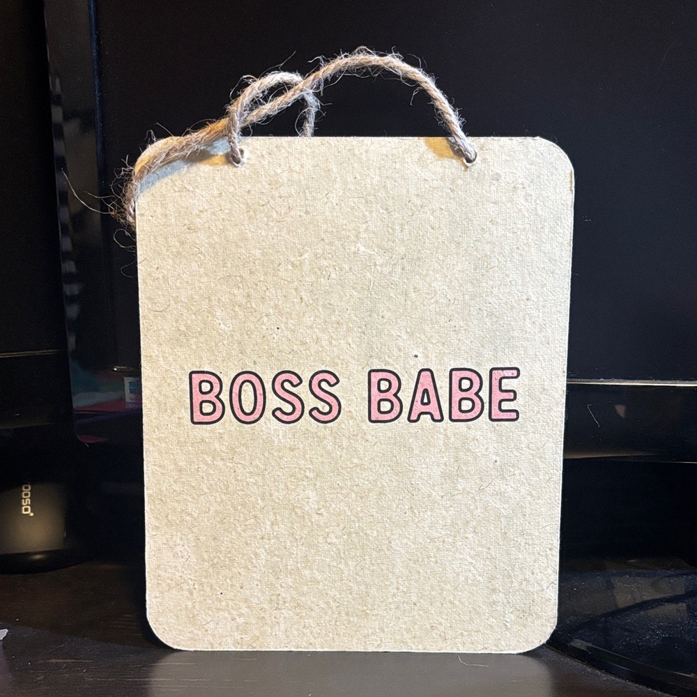 Boss Babe Hanging Sign